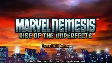 Marvel Nemesis - Rise of the Imperfects (EU) screen shot title